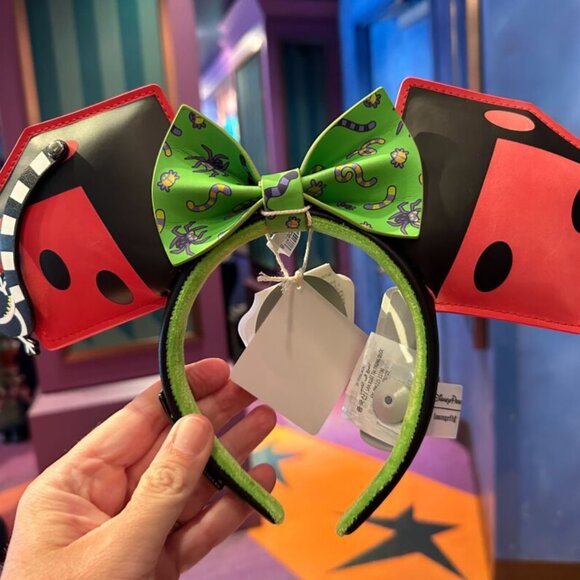 Loungefly x Disney Oogie Boogie Bash 2023 Dice Worm Ears Removeable Bow - Picture 1 of 9